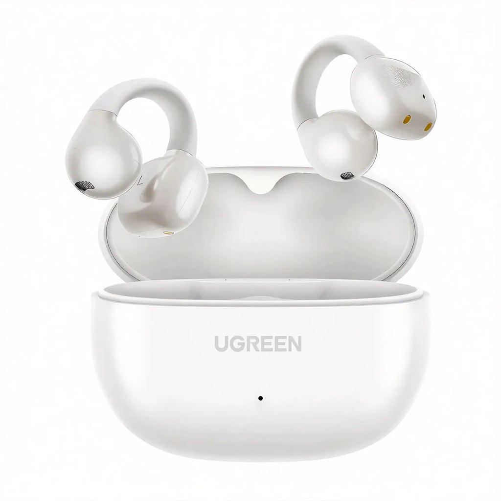 Audífonos Inalámbricos Open-Ear Ugreen HiTune S3 WS209 Bluetooth 5.4 IPX5 Batería 30H Blanco S2219