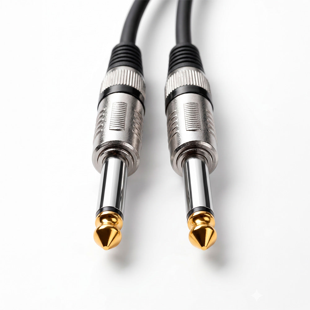 Cable de Audio Profesional Plug 6.35mm a Plug 6.35mm de Alta Fidelidad 10 Metros S2144
