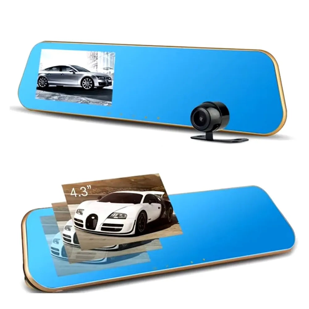 Espejo Retrovisor con Doble Cámara Full HD 1080p | Pantalla 5" IPS S1717