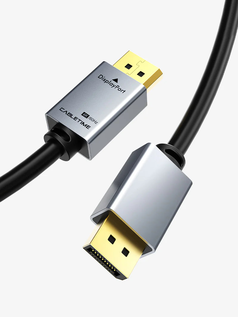 Cable DisplayPort a DisplayPort 1.2 Premium 4K a 60Hz CABLETIME de 3 Metros S2172