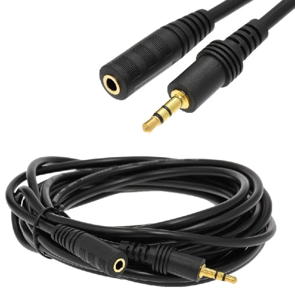 Cable Extension Audifonos Plug 3.5mm Macho a Plug 3.5mm Hembra 1.5mts S1491