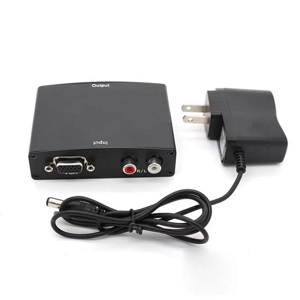 Convertidor VGA a HDMI metálico con audio activo S1226