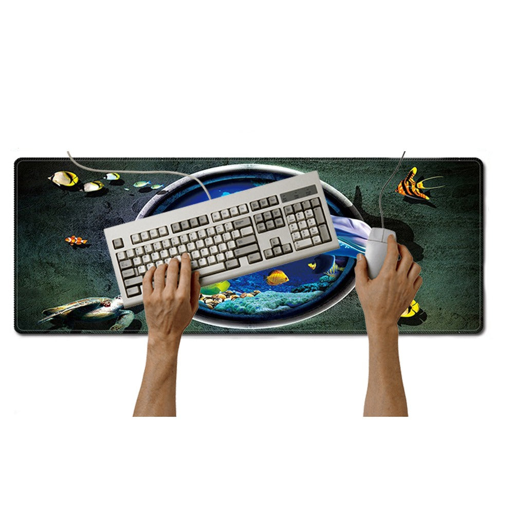 Mouse Pad Base de Escritorio Extra Large 80x30cm | Acuario 3D S0649-60
