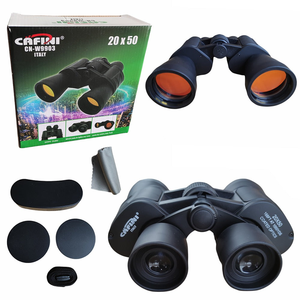 Binocular Largo Alcance 20x50 Caza Pesca - Negro S0660