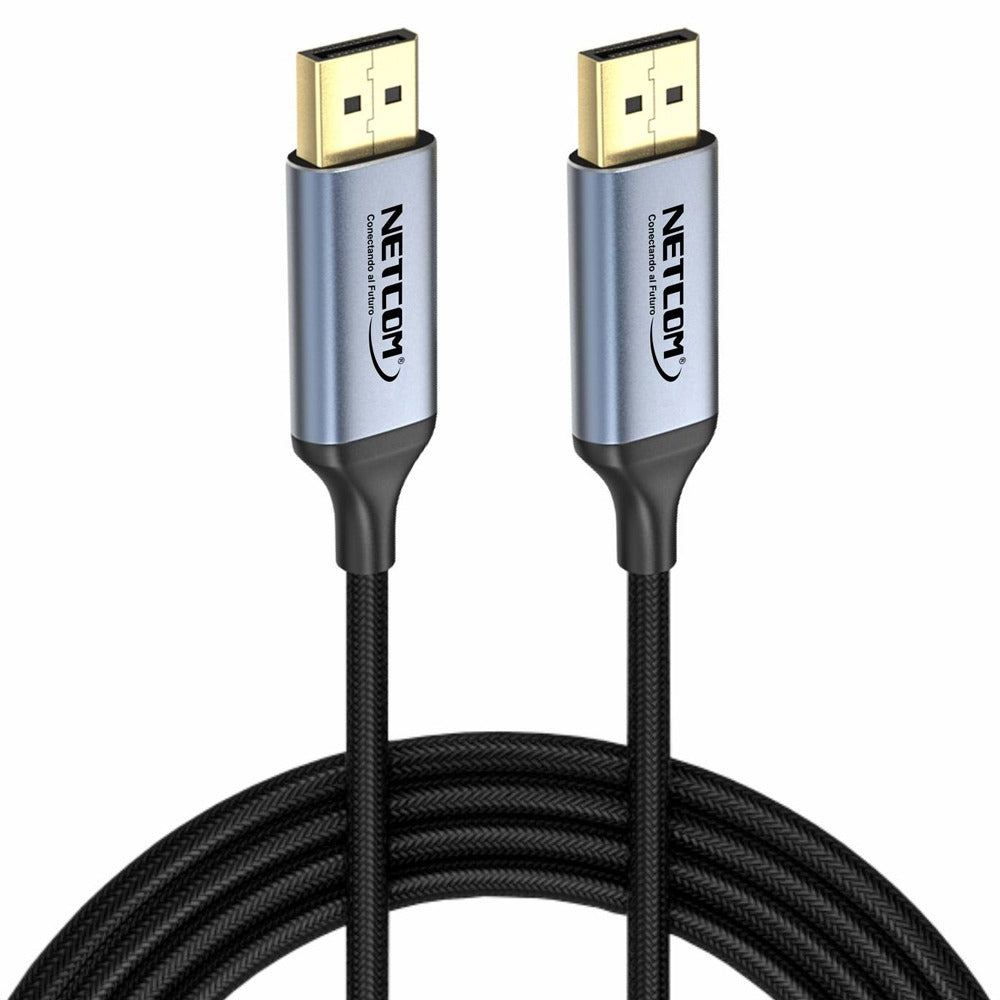 Cable Displayport a Displayport Netcom Pvc Macho 10 Metros 4k DP a DP S1252