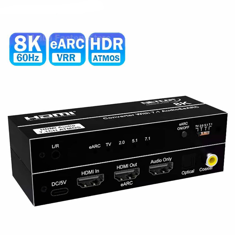 Extractor de Audio HDMI 2.1 Profesional 8K@60Hz 4K@144Hz con eARC S2146