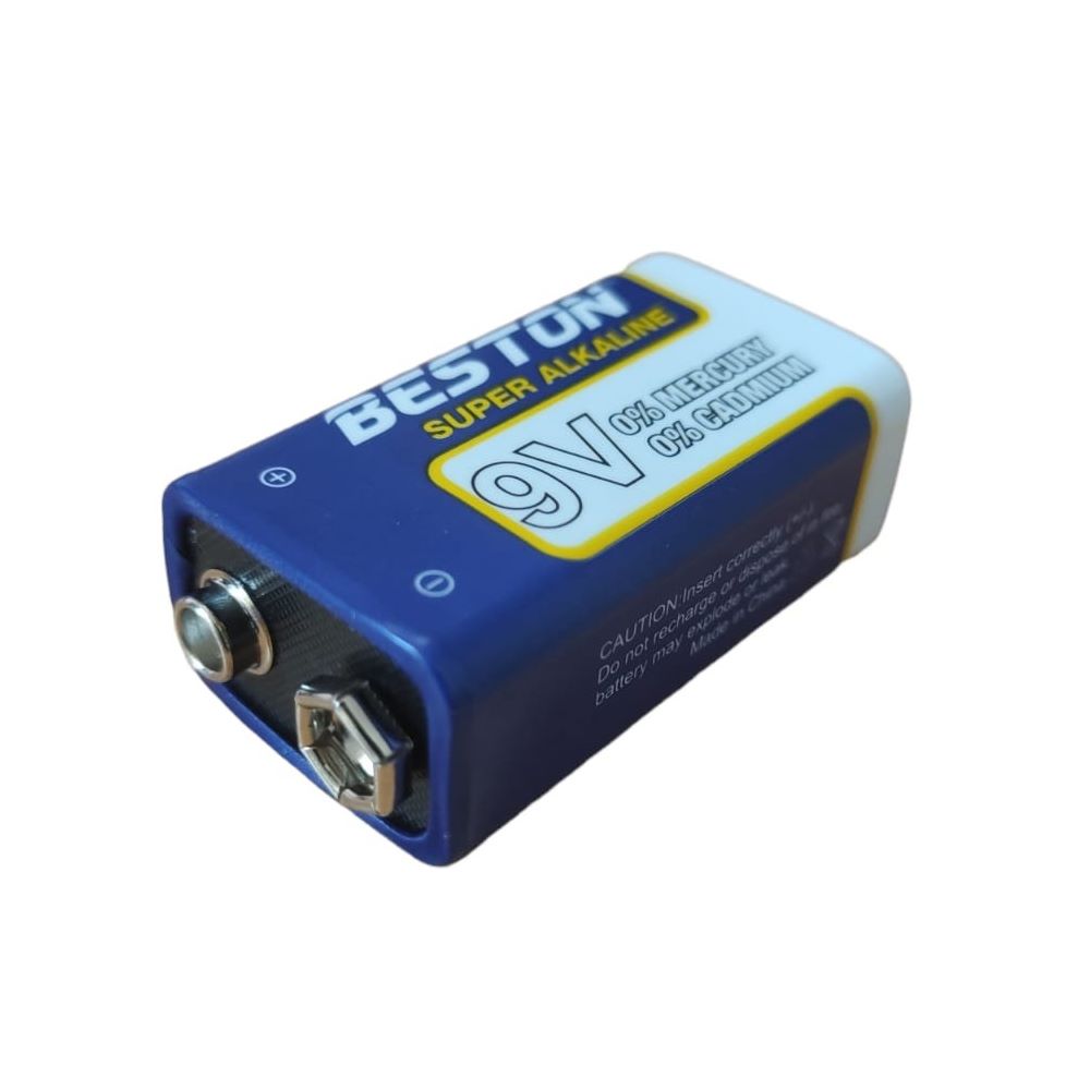 Batería alcalina 9V Beston BST-6LR61-BP1 0 cadmio y mercurio pila 9v S1237