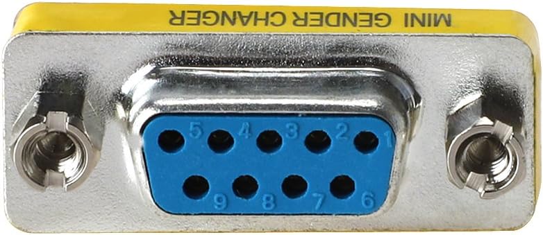 Pack de 10 Adaptadores Mini de Género DB9 Hembra a Hembra (9 Pines) RS232 / VGA S0925