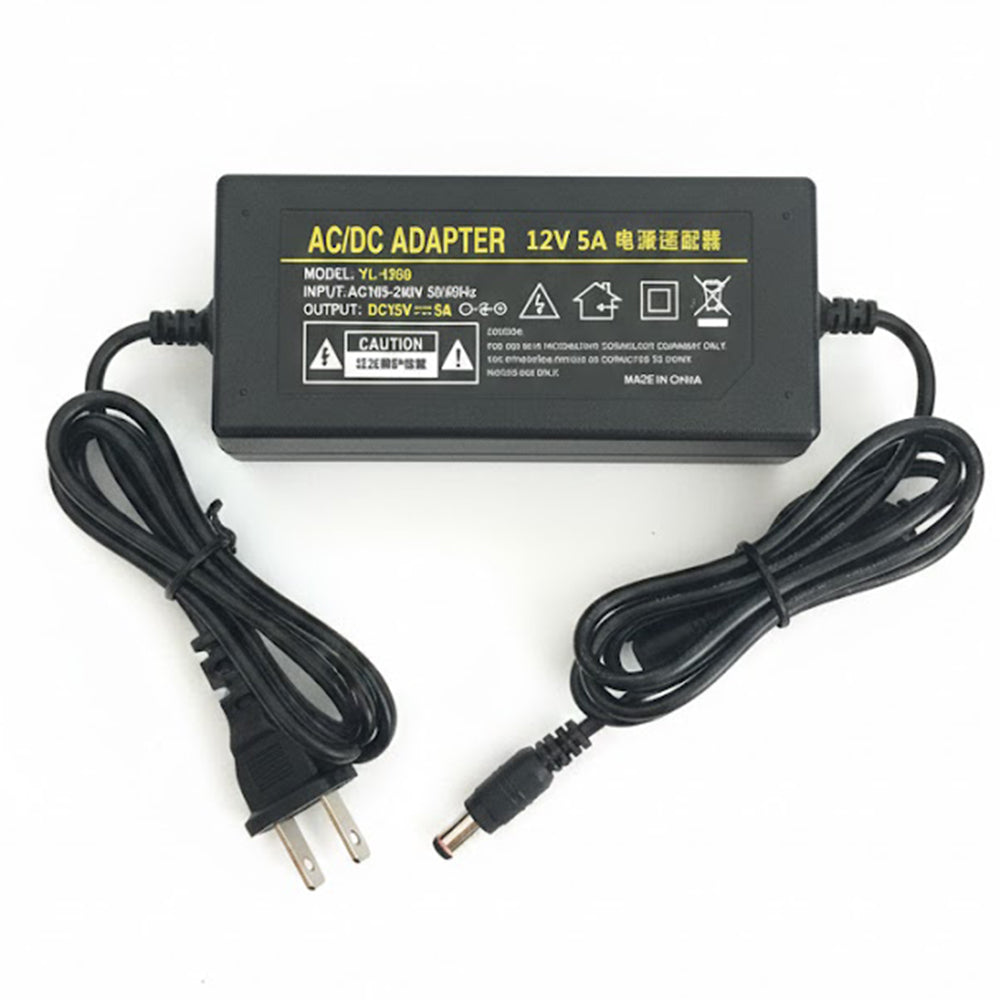 Adaptador de corriente / Fuente de Poder 12V 5A con conector 5.5×2.5 mm S2013