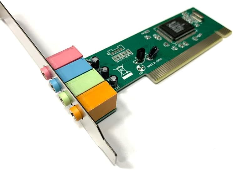 Tarjeta de Sonido PCI 4.1 Canales CMI8738 32-Bit 3.5mm Mic Line SPK1 SPK2 con Driver CD s2261