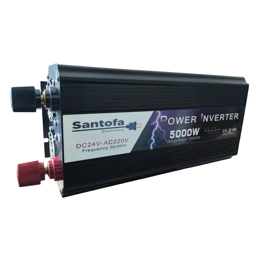 Inversor De Corriente 24v A 220v 5000w 1 Usb 2 Sockets Lcd S1782