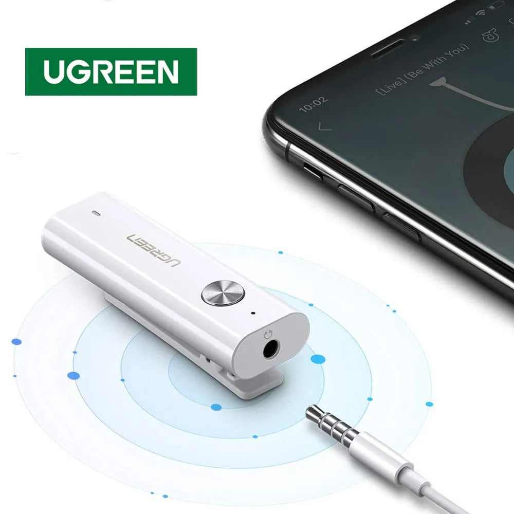 Adaptador Receptor Bluetooth 5.0 UGREEN HiFi Wireless 3.5mm AUX Audio S1658