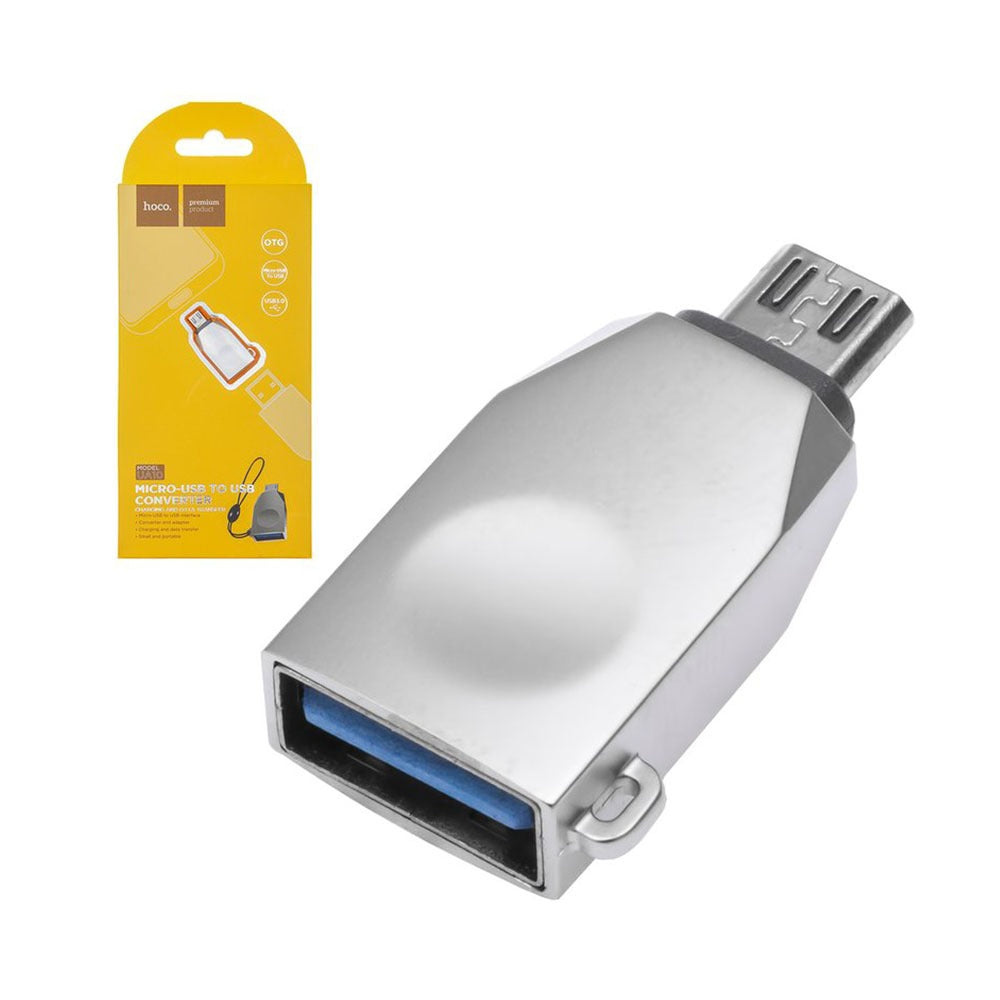 ADAPTADOR OTG MICRO USB MACHO A USB 3.0 HEMBRA HOCO V8 UA10 S0830