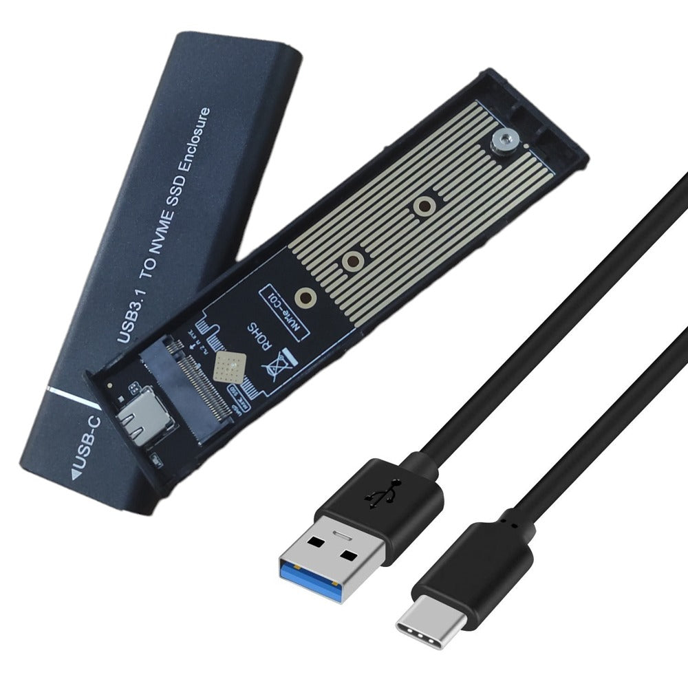 Case disco solido SSD NVME adaptador M.2 NVME a USB C 10 gbps negro S0936