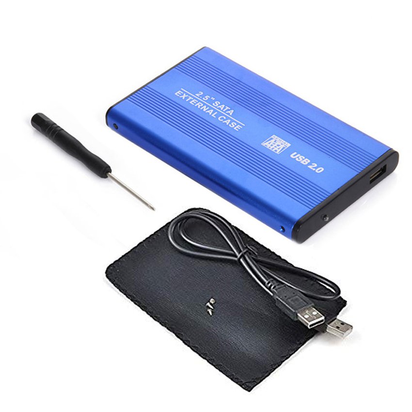 Case Disco Duro Externo Sata 2.5 Usb 2.0 Laptop - Azul S49011