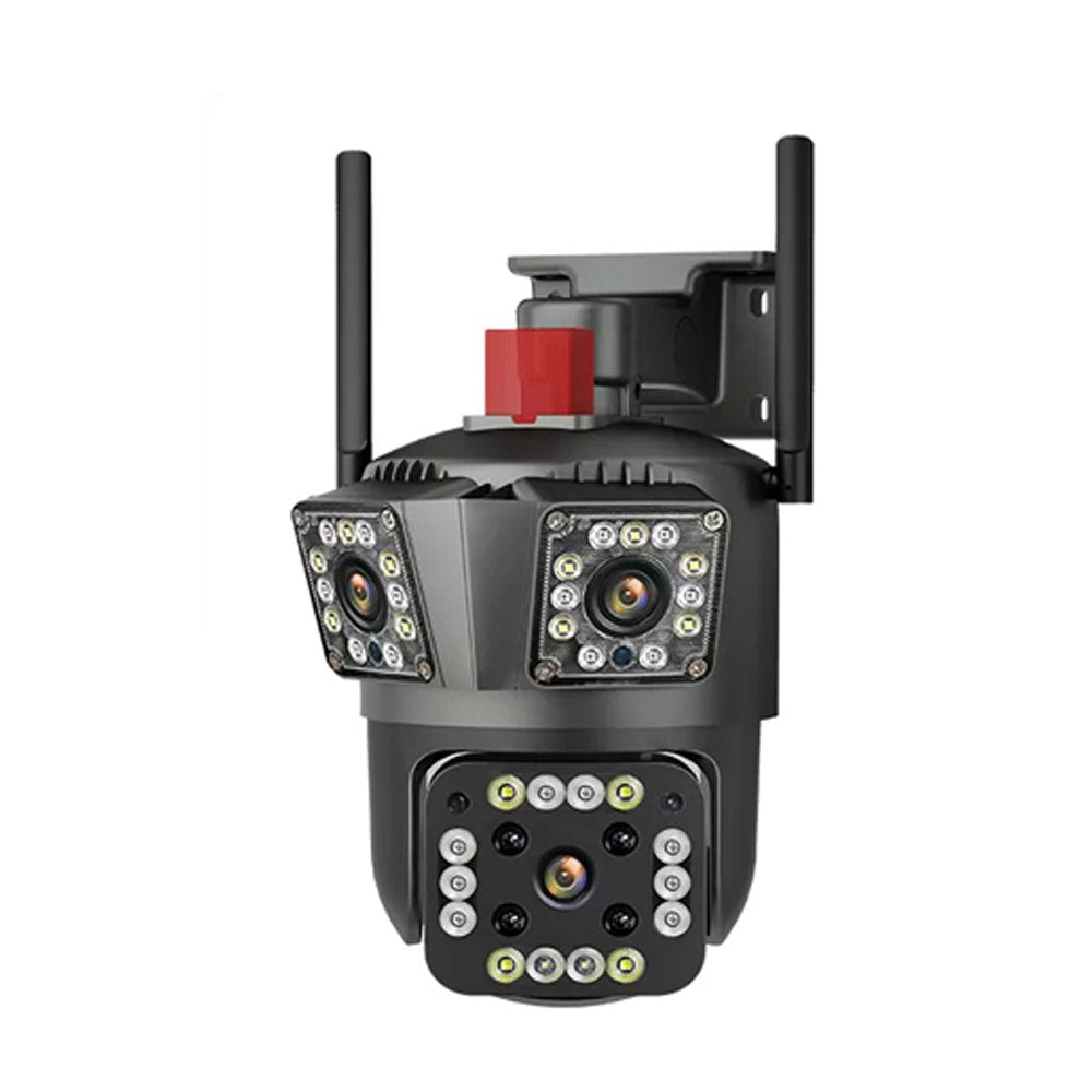 Camara seguridad Ip Wifi Ptz TRIPLE Lente 360 Exterior RJ45 TF SEISA S1493