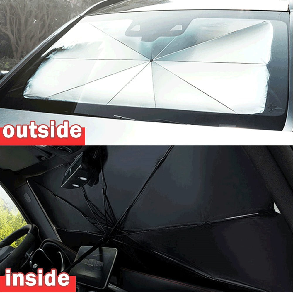 Parasol Interior de Parabrisas Tipo Sombrilla | Protección UV y Calor S1357
