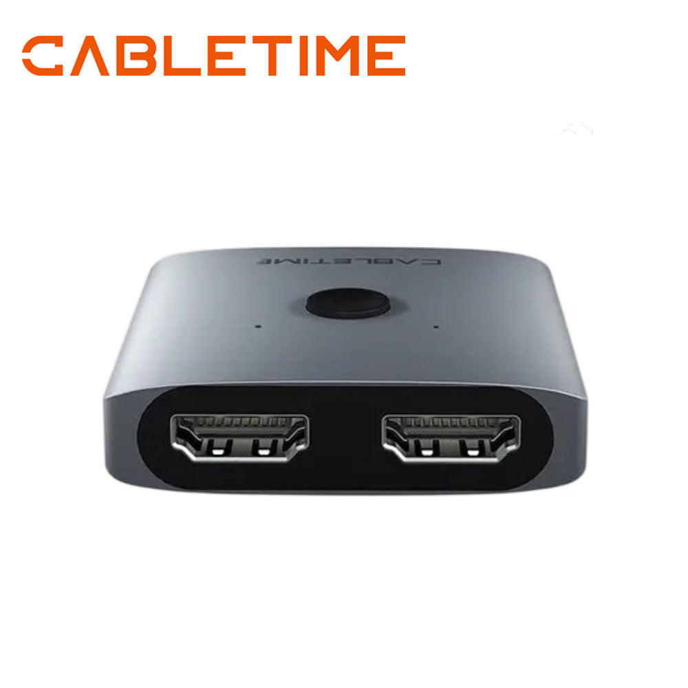 Switch Conmutador HDMI 2.0 Bidireccional 1 Entrada 2 Salidas / 2 Entradas 1 Salida 4K a 60Hz CABLETIME S2171