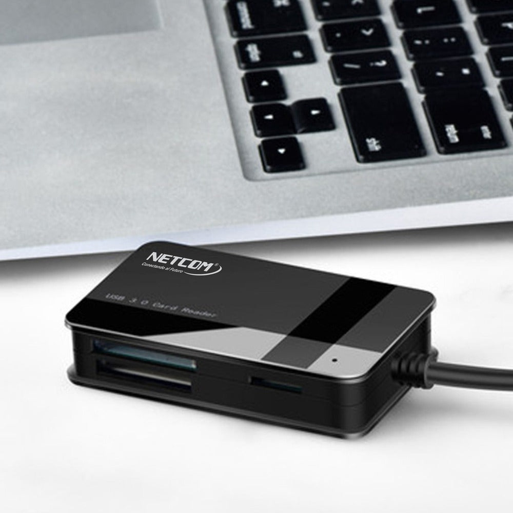 Lector de tarjetas NETCOM USB 3.0 SD Micro sd MMC CF MS SDHC Micro MMC S1093
