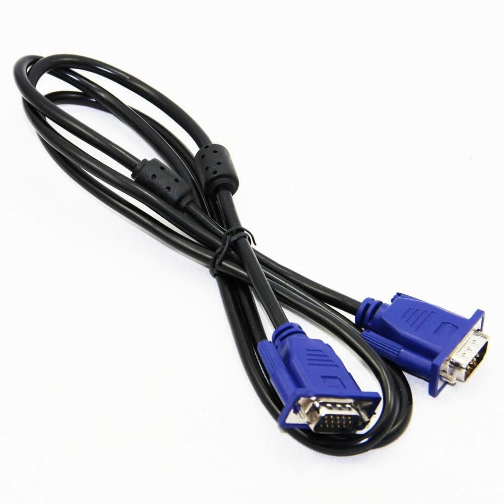 Cable Vga Macho a Vga macho 1.5 Metros 15 Pines doble filtro - Negro S0837