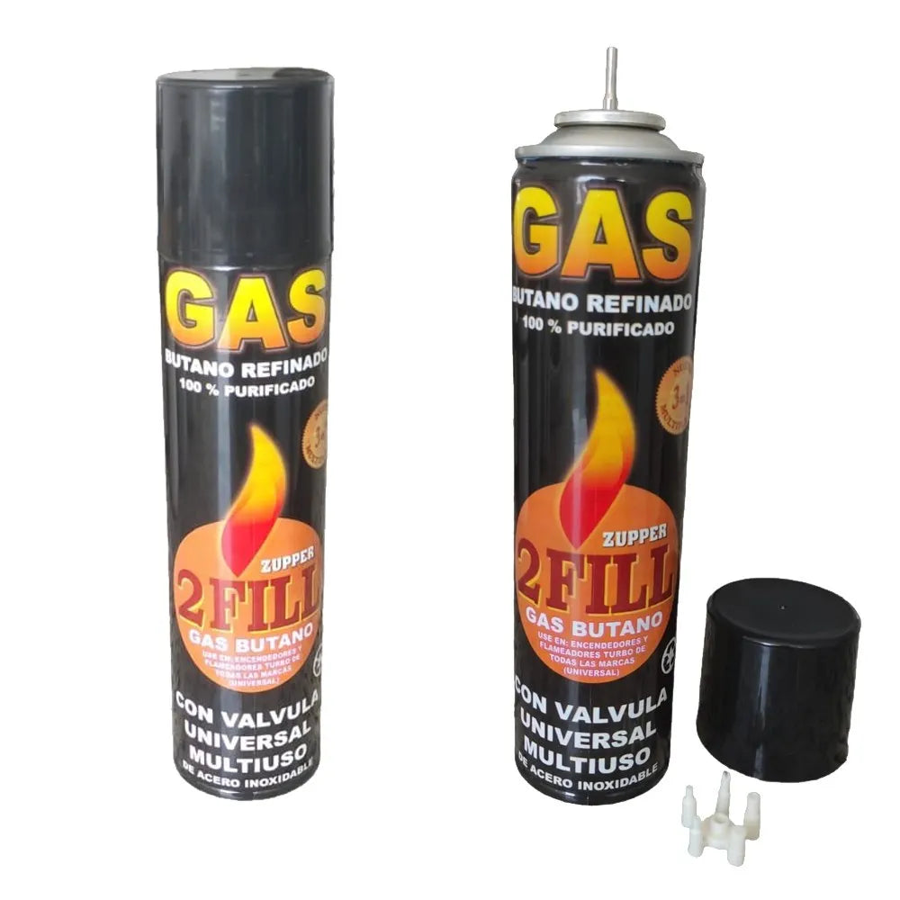 2 Gas Butano Ultra Refinado Recarga Todo Tipo Encendedores S1725