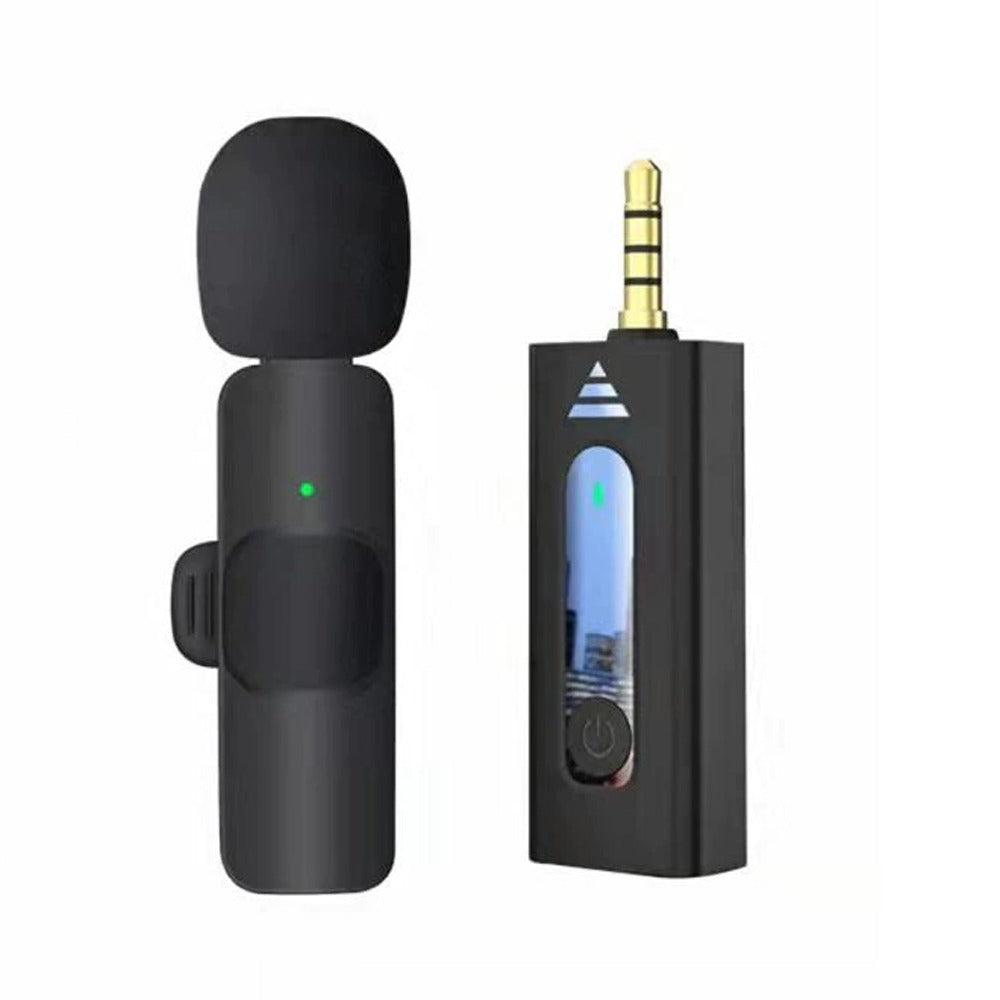 Mini Micrófono Solapa inalámbrico recargable plug 3.5mm android S1074