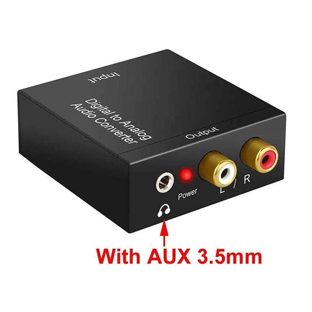 Convertidor de Audio Optico Digital a Rca Cable optico a rca 3.5mm S1148