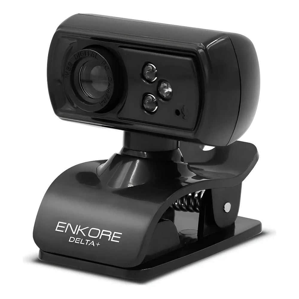 Cámara Web Full HD 1080p Enkore Delta+ ENC WC103 3 LEDs Micrófono Clip USB Plug & Play s2249