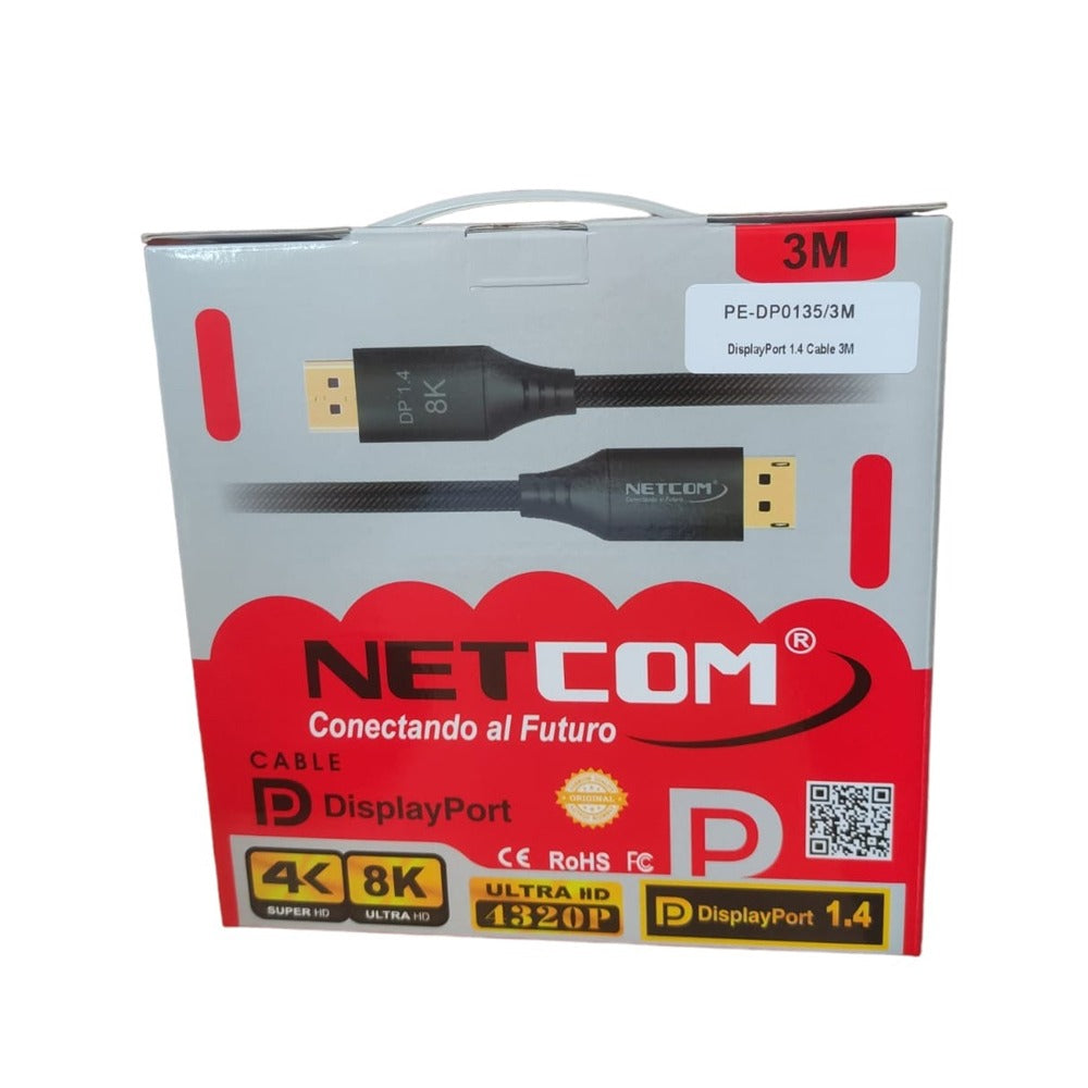 Cable Displayport a Displayport 3M 8k 1.4 60hz ultra HD S1131