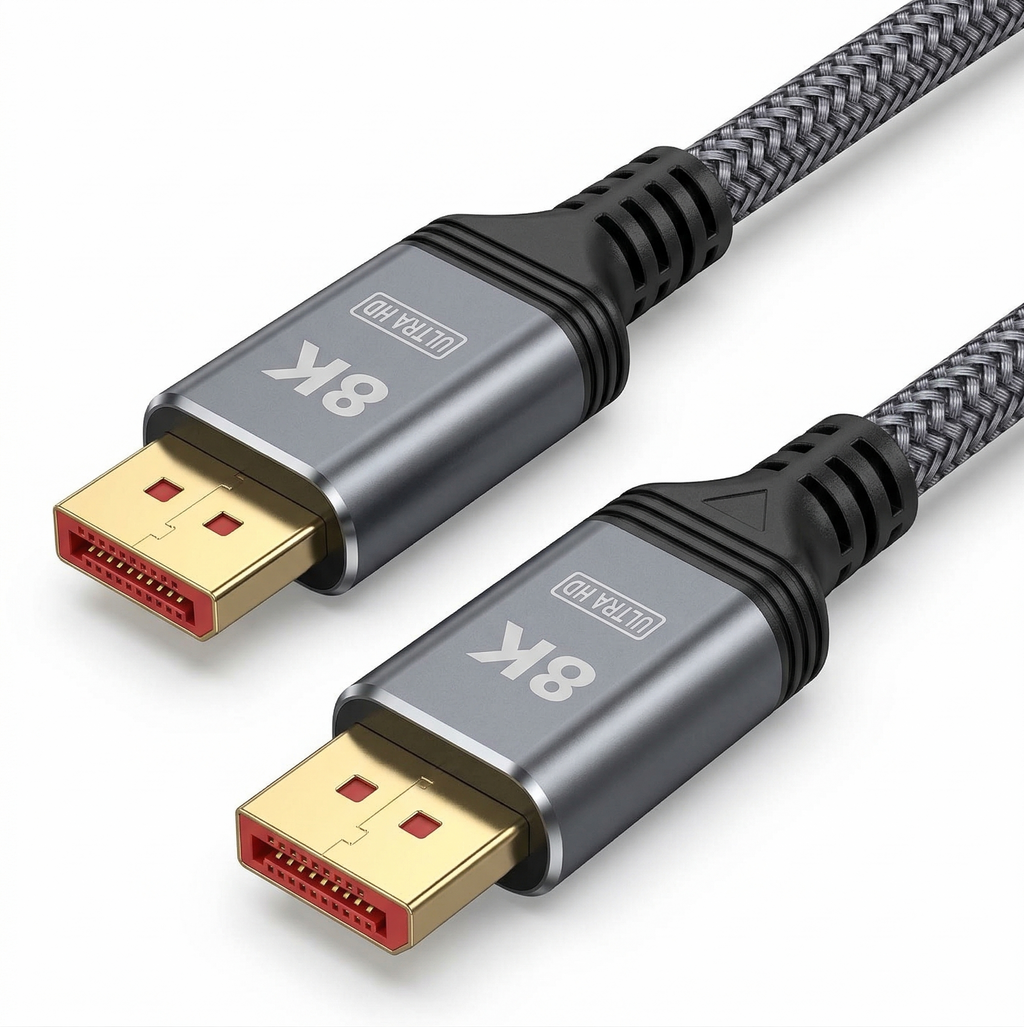 Cable DisplayPort a DisplayPort 8K Ultra HD Premium Trenzado 2 Metros s2085
