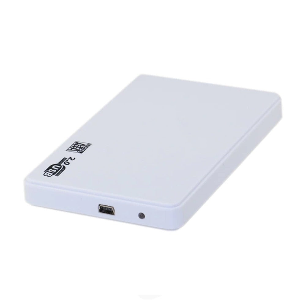 Case Disco Duro Externo Sata 2.5 Usb 2.0 presion- Blanco S1092