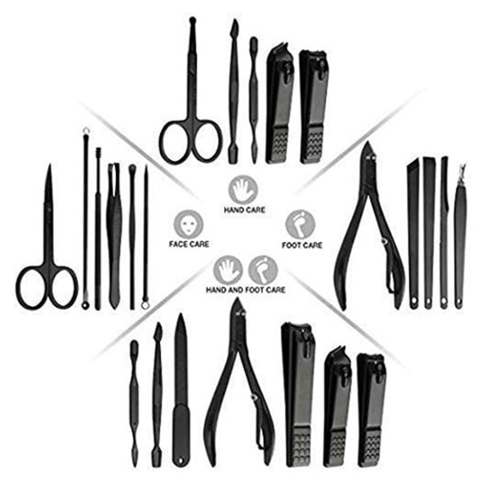 Set Manicura y Pedicura Acero Inoxidable | 18 Piezas | Estuche de Lujo S0683