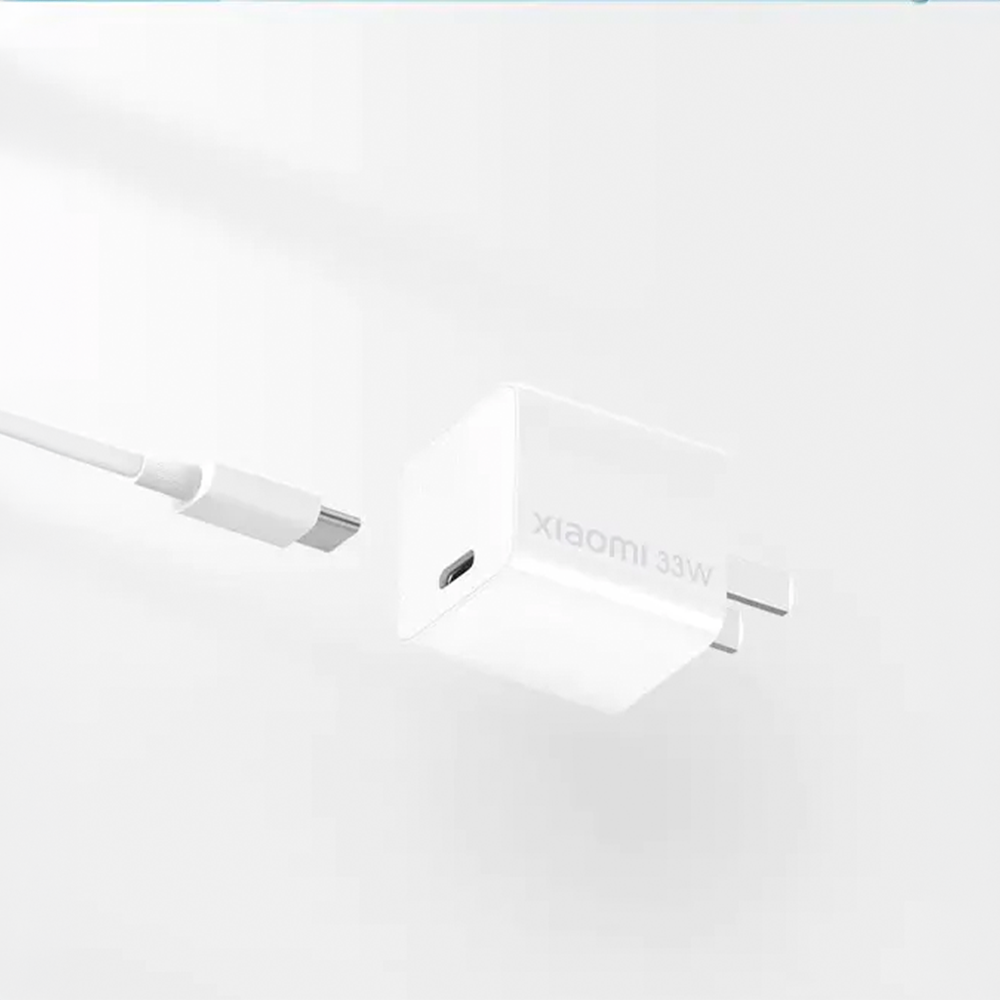 Cargador de Pared Xiaomi 33W GaN USB Tipo-C con Cable Incluido S2113