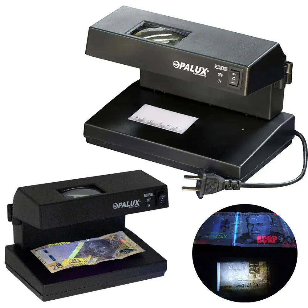 Detector de Billetes Falsos Soles y Dólares Negro S0043
