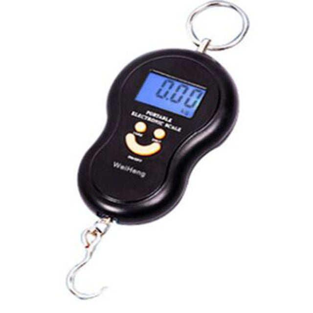 Balanza de Mano Digital LCD 50 kg | Báscula Profesional Multiuso Negro S0163