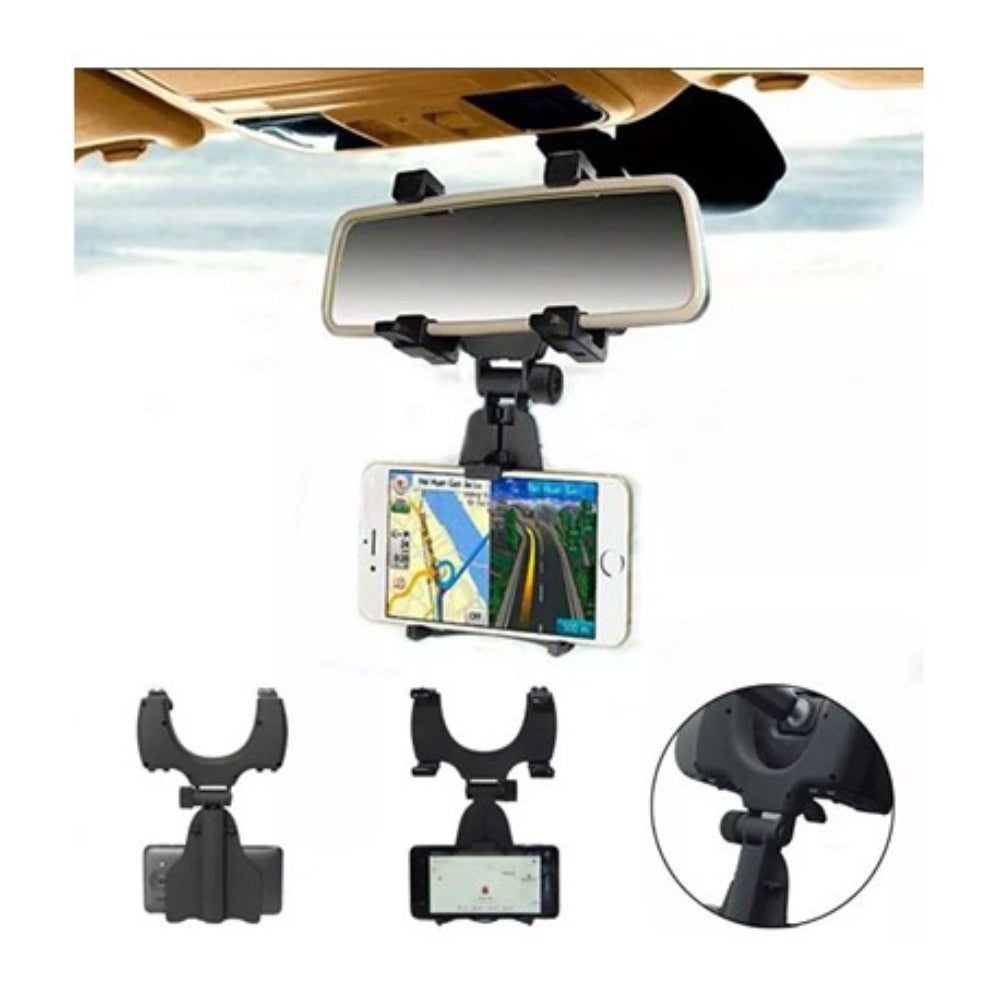 Soporte Holder para Celular en Espejo Retrovisor | Ajuste Universal S0139