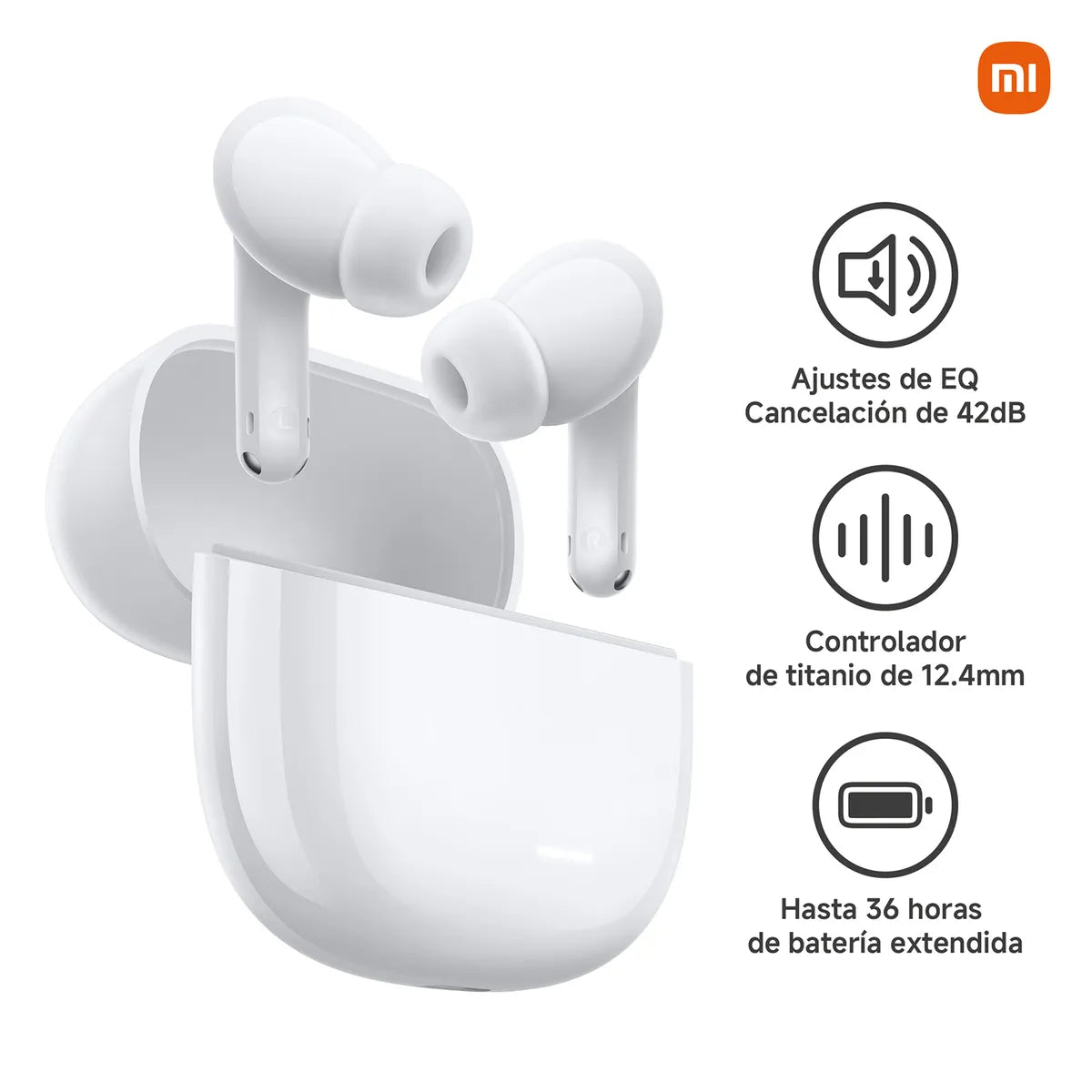 Audífonos Inalámbricos TWS REDMI Buds 8 Lite Bluetooth 5.4 Batería 36H Blanco S2233