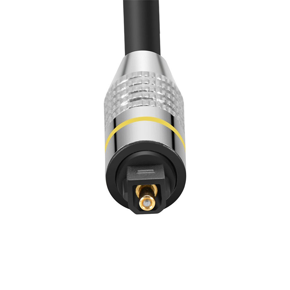 Cable Audio optico Digital Fibra Óptica 1.5 Metros Od 6.0m Macho Negro S0091