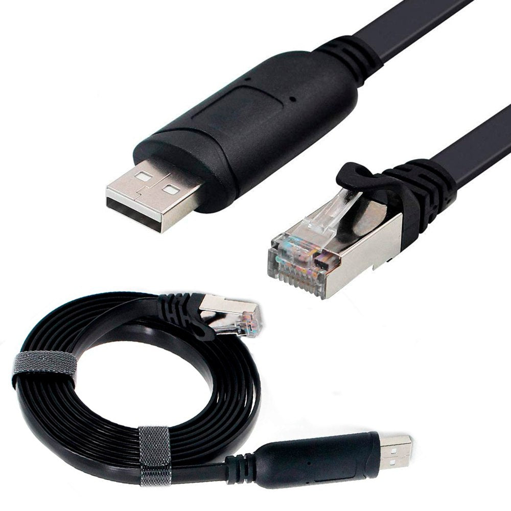 Cable USB a RJ45 NETCOM rs232 consola ethernet red 1.80 Metros S0804