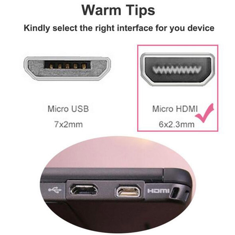 Cable Micro HDMI A HDMI 1.5 Metros Full Hd 1080p PVC S0773