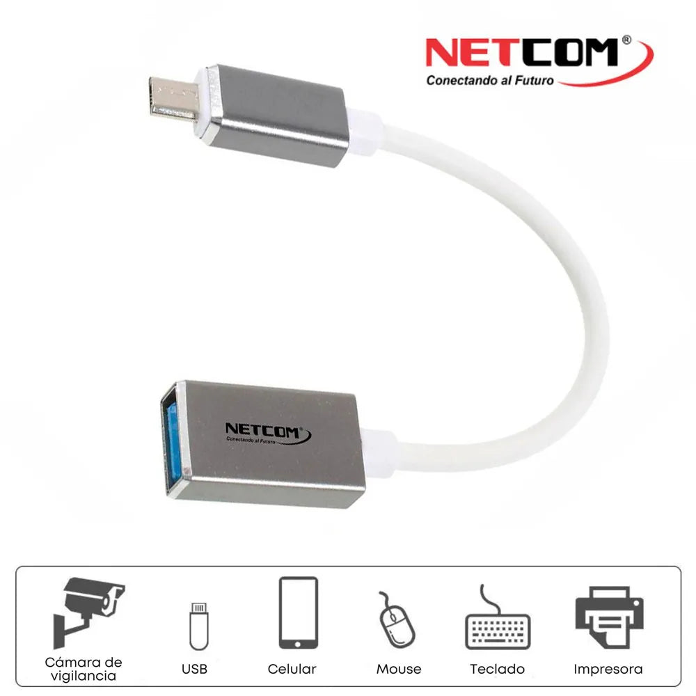 Cable Convertidor Adaptador OTG Micro Usb Macho a USB 3.0 Hembra S1556