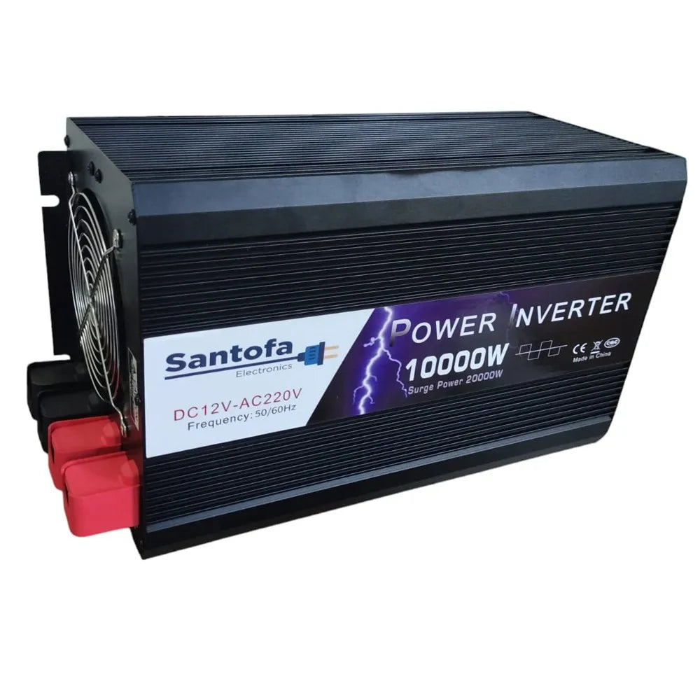 Inversor de Corriente 12V a 220V | 10000W | Pantalla LCD | 2 USB + Tipo C | S1783