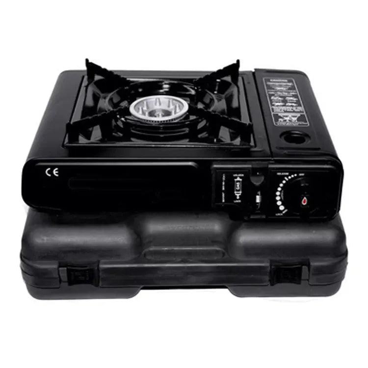 Cocina a Gas Portatil 1 Hornilla 2 en 1 + Gas 480ml Camping S1414