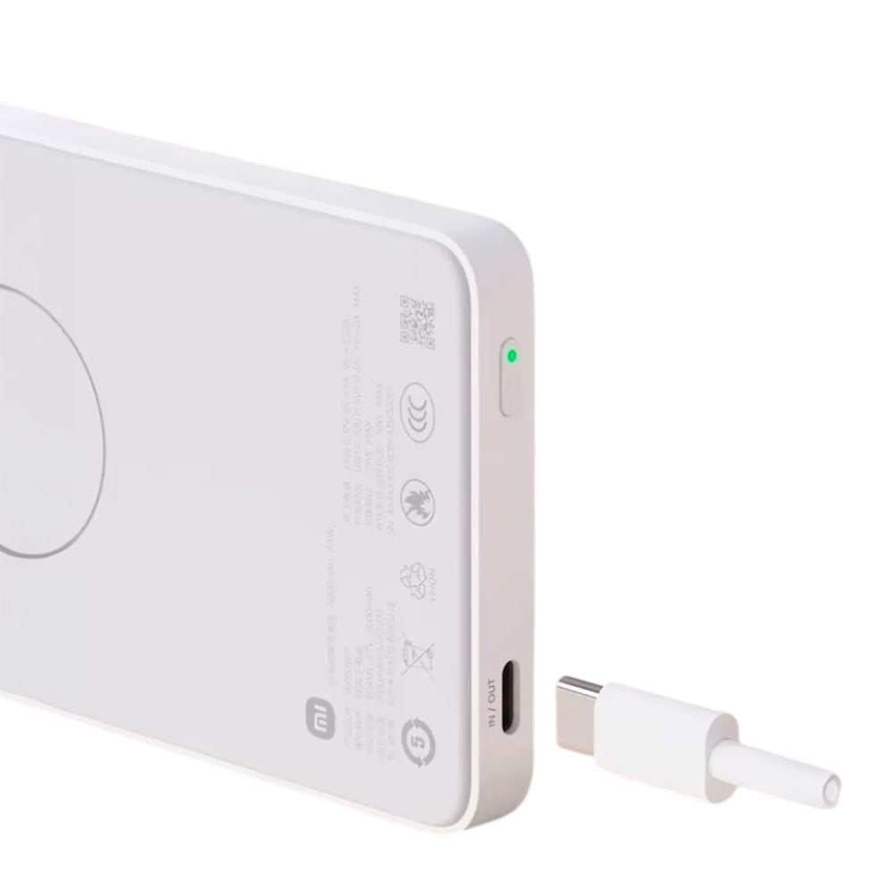 Power Bank Magnético Xiaomi 5000mAh Carga Inalámbrica 7.5W USB-C Compatible iPhone S2040