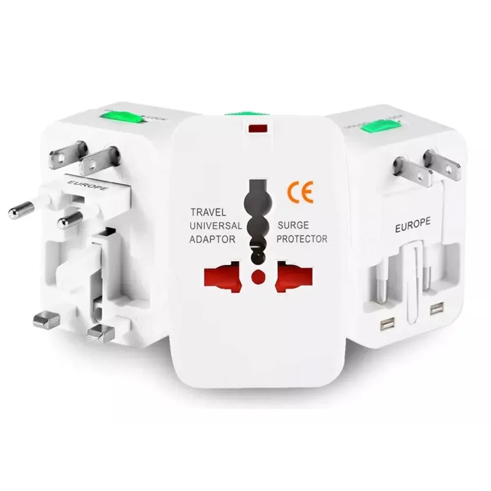 Adaptador Universal de Viaje Todo en 1: USA, Europa, UK, Asia y Latinoamérica (Incluye Funda) S1459