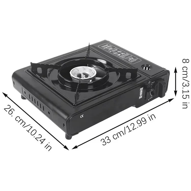 Cocina a Gas Portatil 1 Hornilla 2 en 1 + Gas 480ml Camping S1414