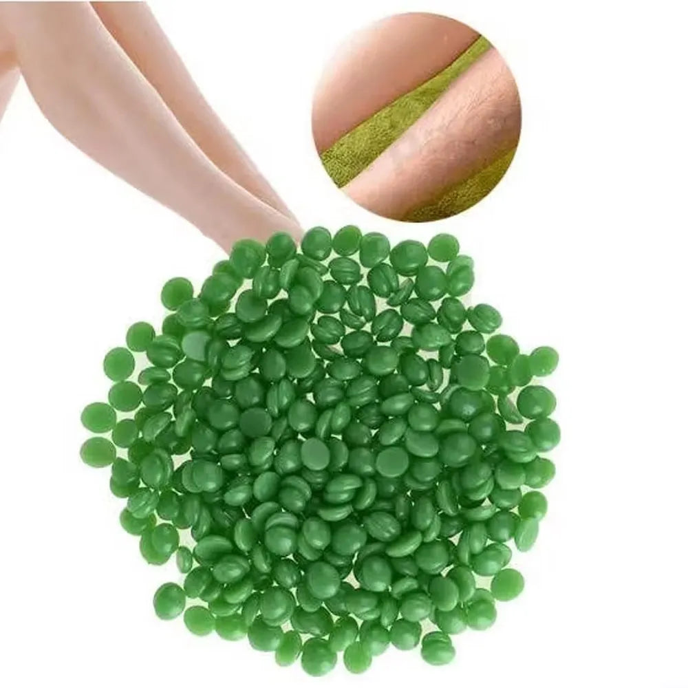 Cera Depilatoria Granulada 400g | Color Verde Aloe S1059