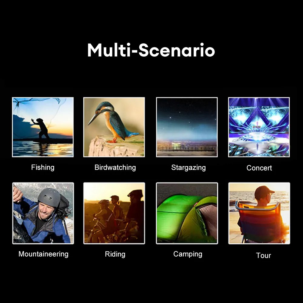 Telescopio monocular 16x52 doble enfoque óptico Zoom S1471