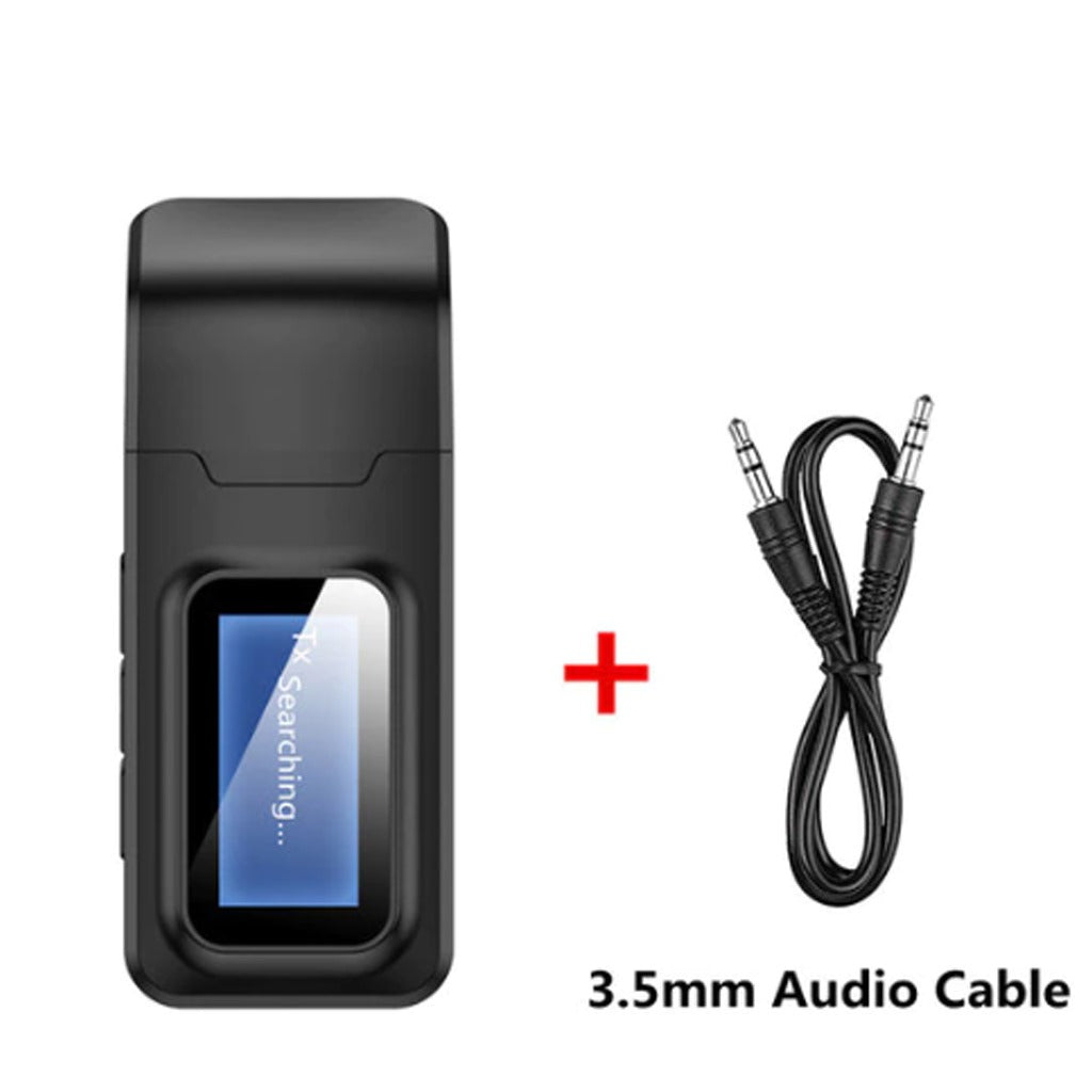 Adaptador Bluetooth 5.0 Emisor Receptor Smart Tv Pc 2 en 1 pantalla LCD S0993
