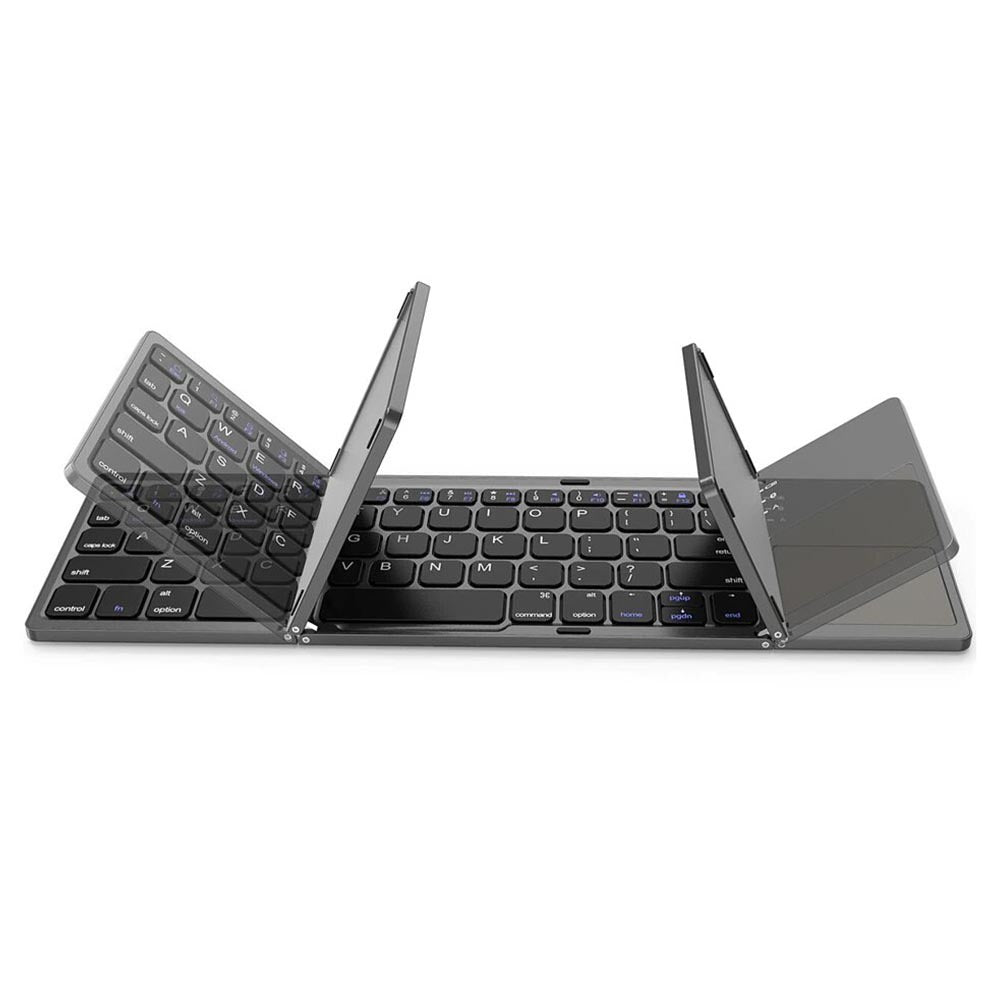 Mini Teclado Inalambrico Bluetooth plegable con touch pad delgado ios S0203